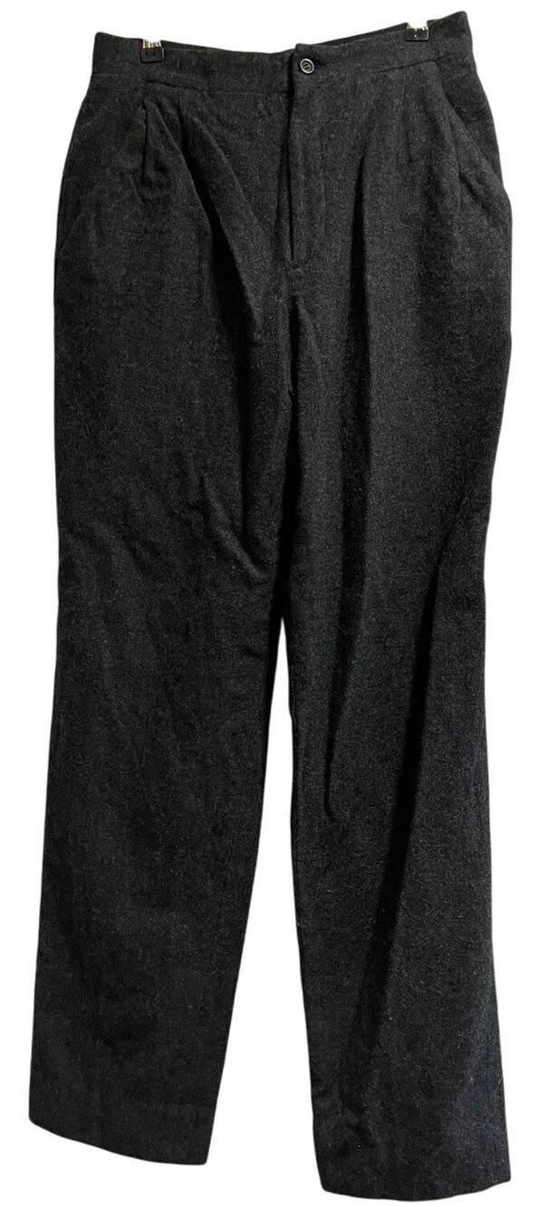 Vintage JG Hook Gray Women's Wool Blend Pants - Size 8